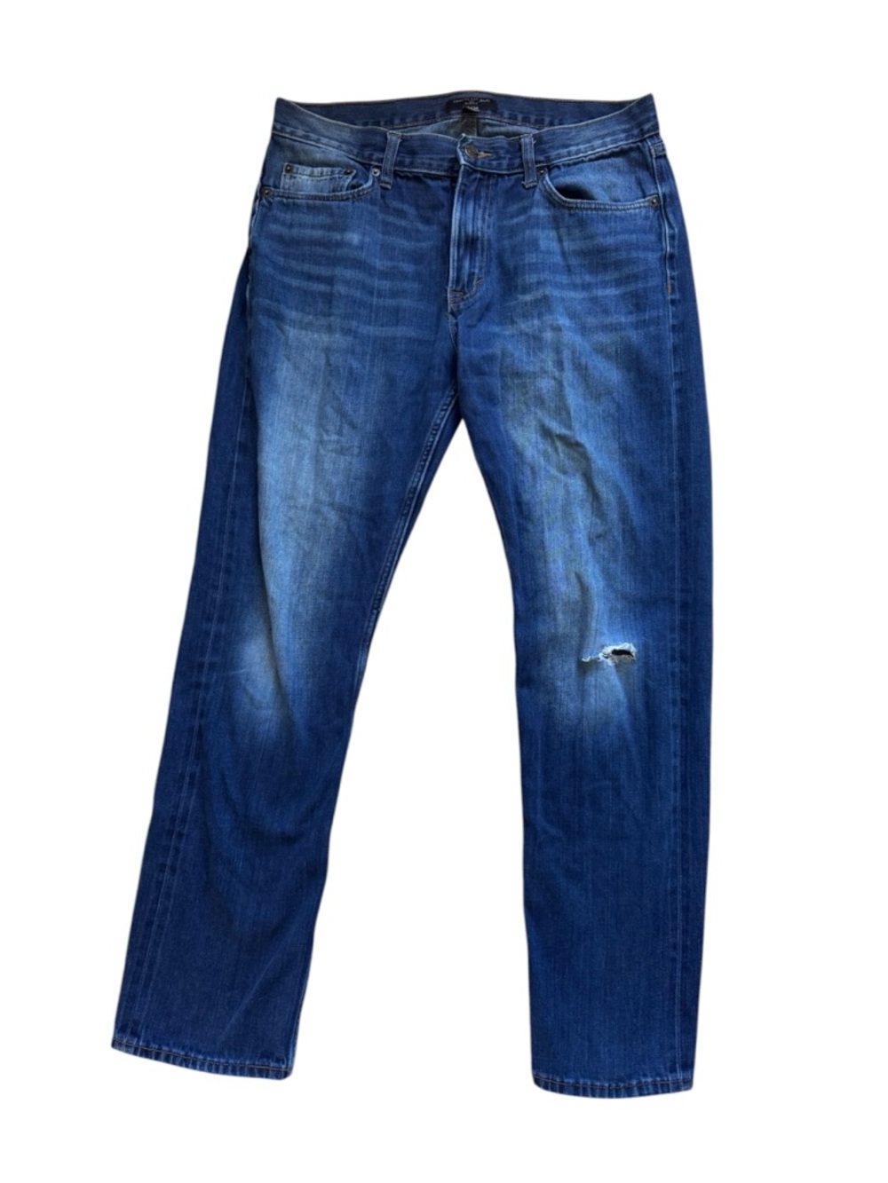 Banana Republic Men's Distressed Blue Straight Jeans
